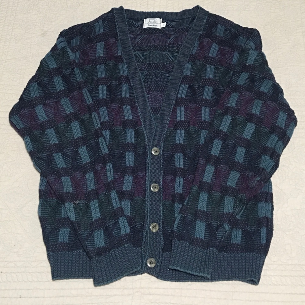 Vintage Coogi Style Cardigan Sweater